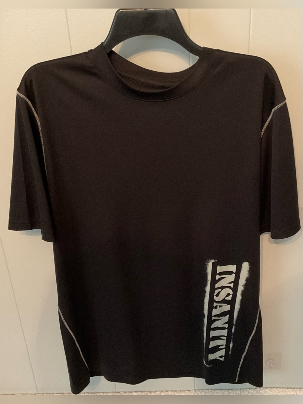 Insanity Graphic Short-Sleeve Men's Shirt - Black